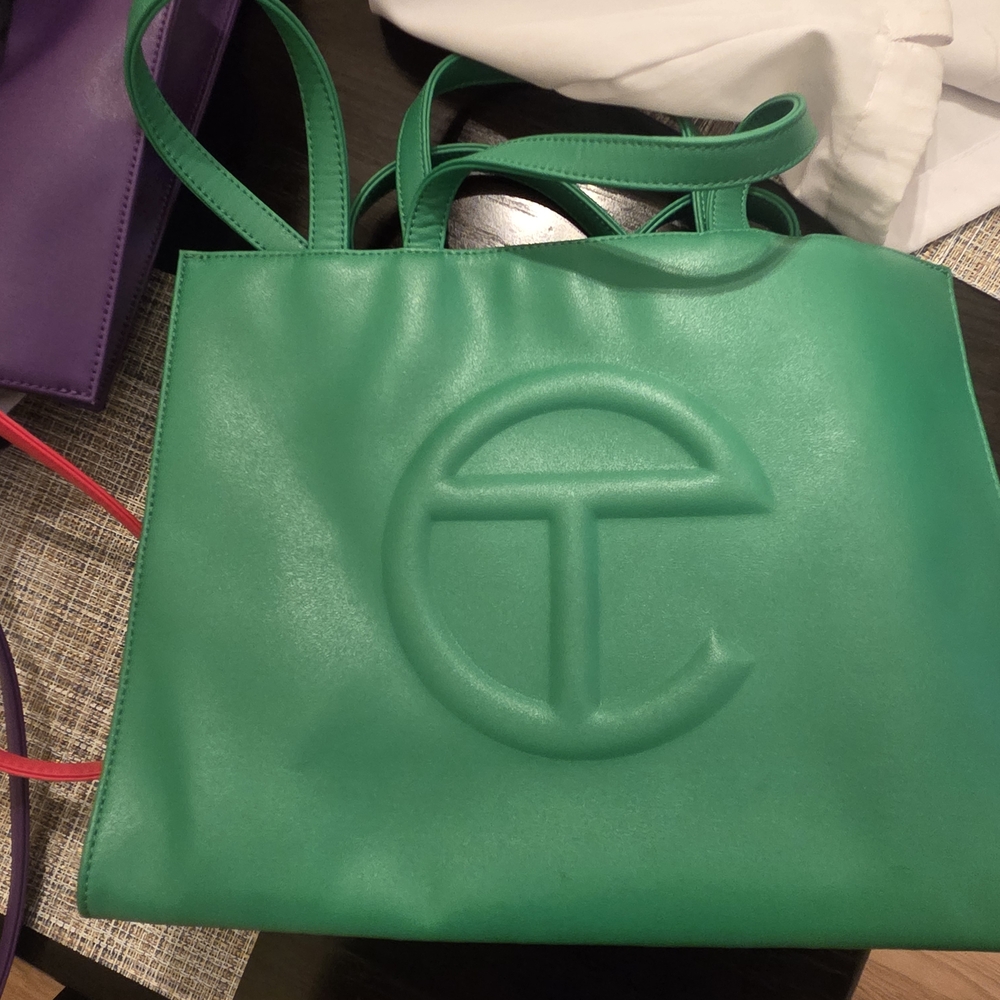 Telfar Green Tote Bag